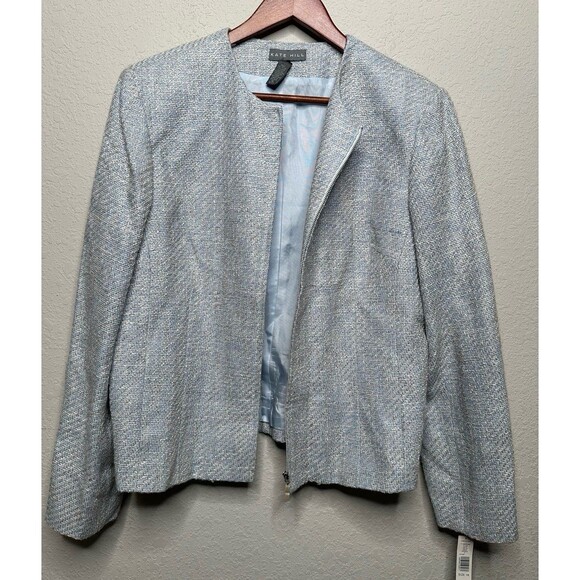 Kate Hill Jackets & Blazers - Kate Hill Tweed Linen Silk Blend Blazer Women’s‎ Size 18
